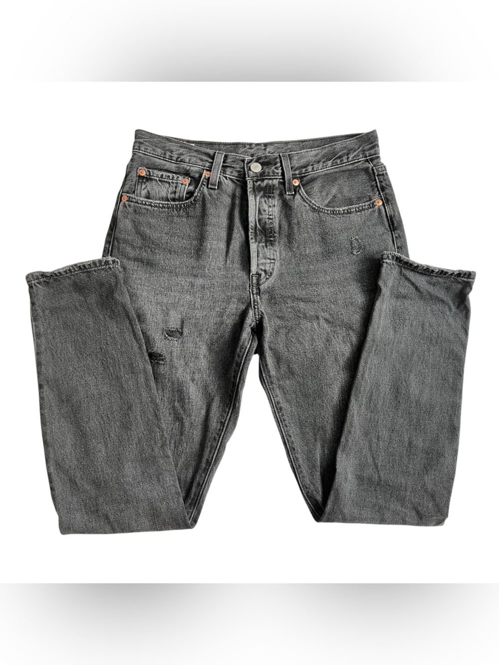 Levi's 501 black washed jeans 28x30
